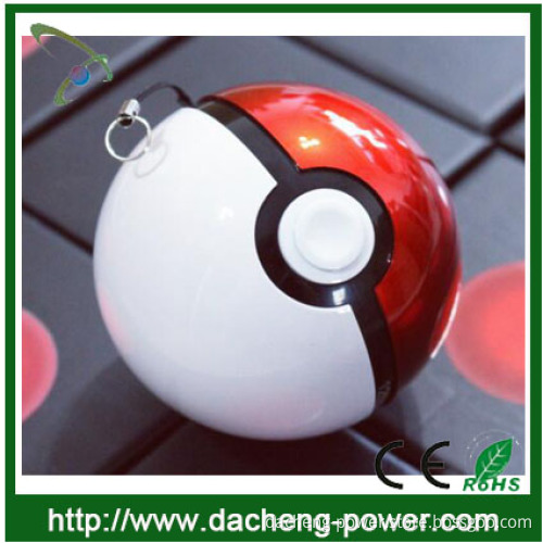 Fashion design 12000mah pokemon ball power bank for mobile phones